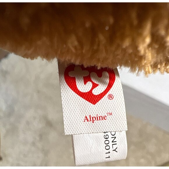 Ty Beanie Boos Alpine Reindeer Plush 2013 Green Eyes Toy 10" Christmas - Picture 10 of 11